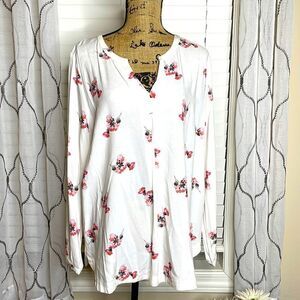 JOULES Floral long sleeve Blouse size 14